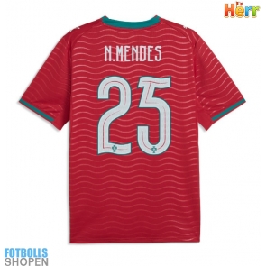 Billiga Portugal Nuno Mendes #25 Hemmatröja VM 2026 Kortärmad